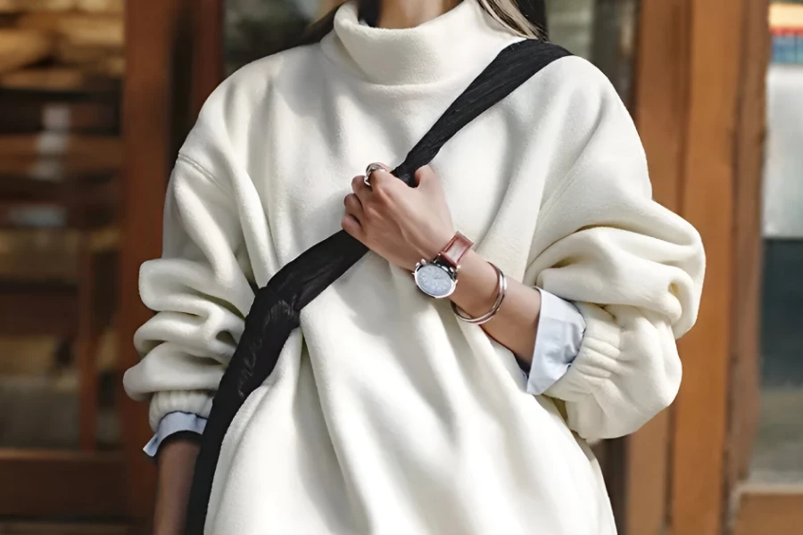 Warm Oversized Sweatshirt for Ladies